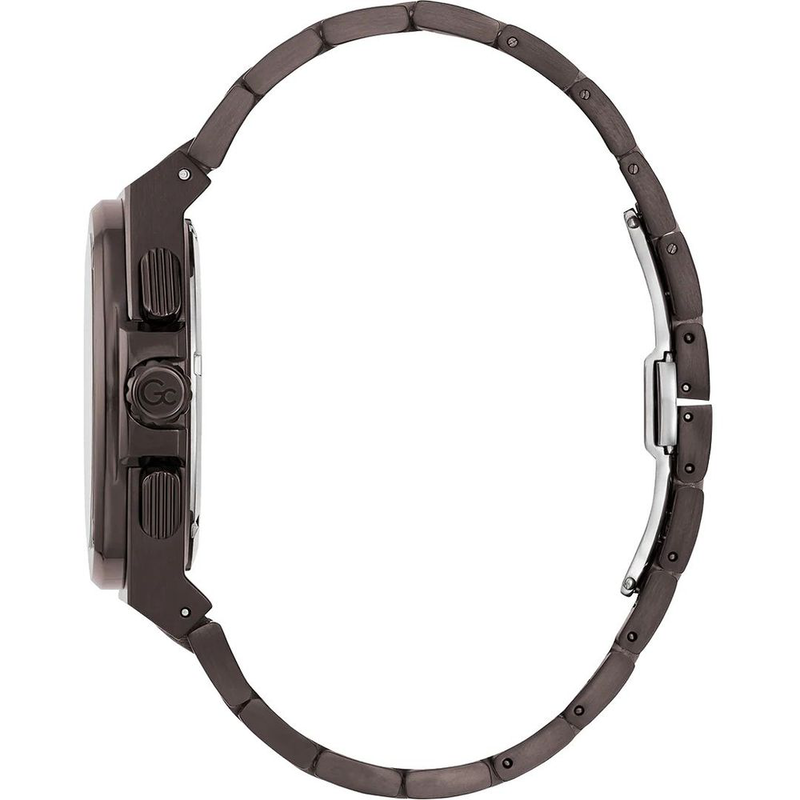 Gray stainless steel dress watch-null