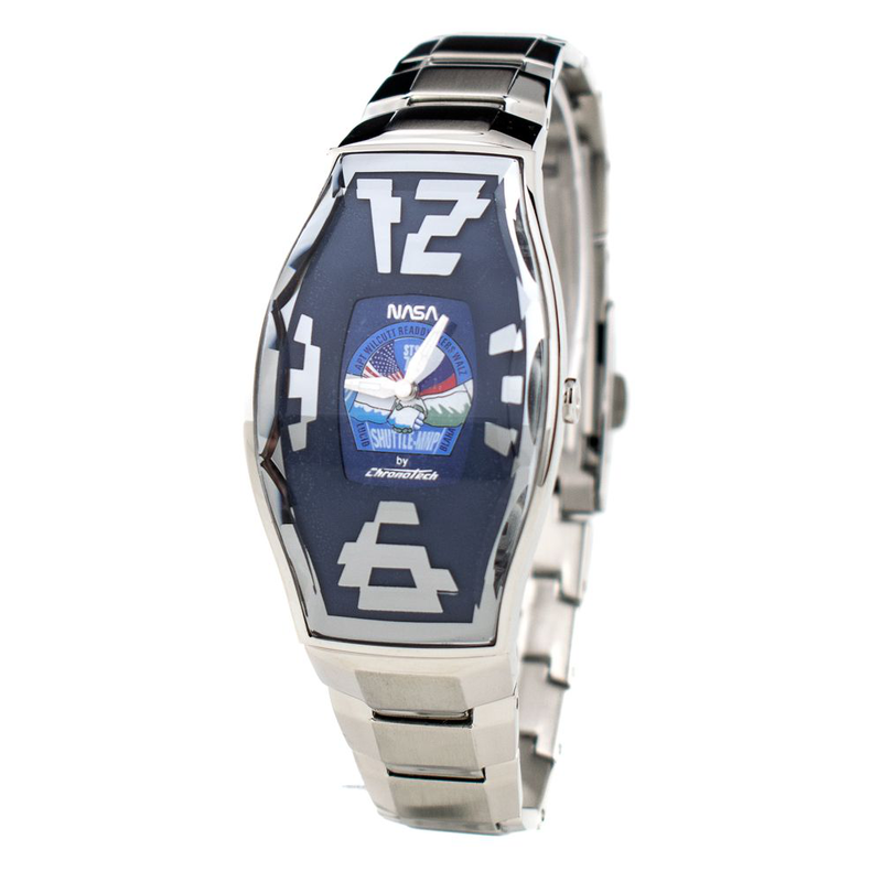 Silver stainless steel dress watch-null
