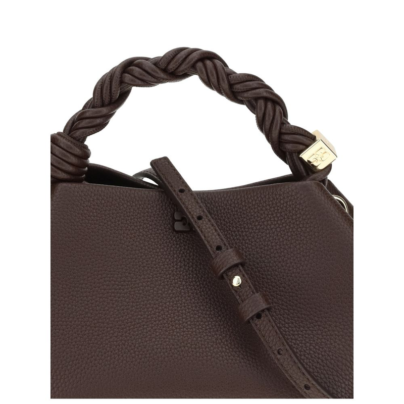 Brown recycled polyester handbag-null