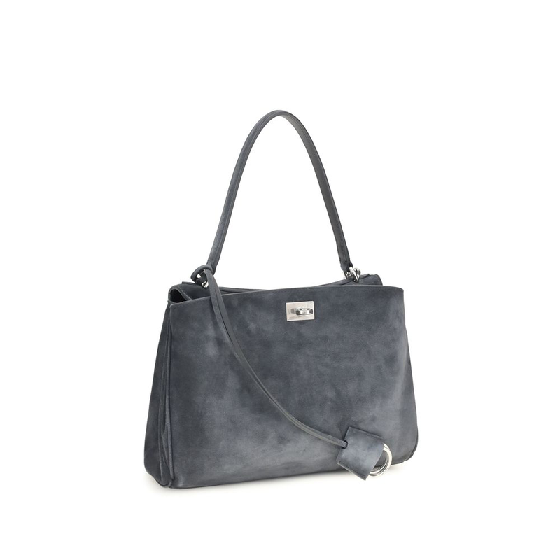 Gray calf leather bos taurus handbag-null