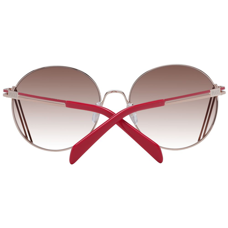 Rose gold metal sunglasses-null