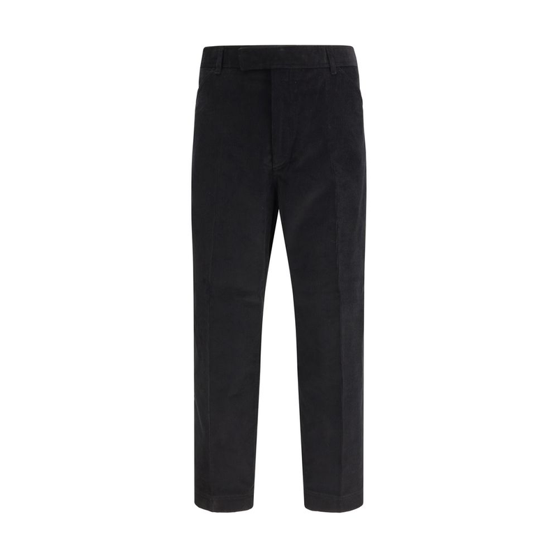 Black cotton chino pants-null