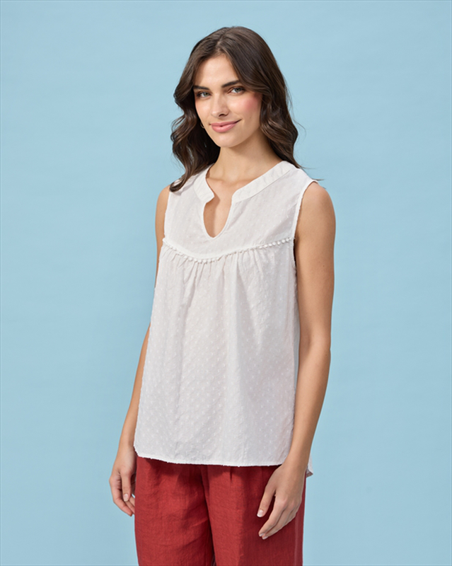 Blouse cotton embossed image number null