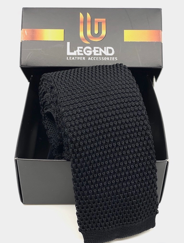 Woven knitted skinny tie image number null