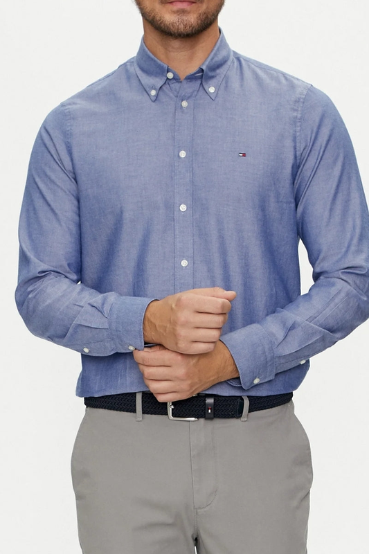 Solid oxford shirt-null