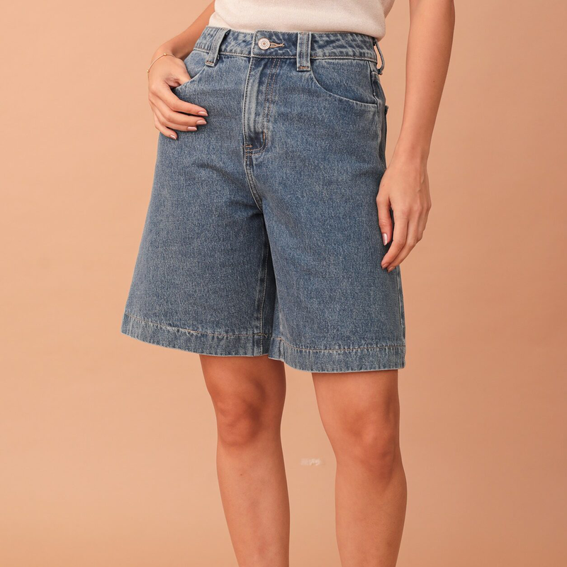 Horizon denim shorts-null