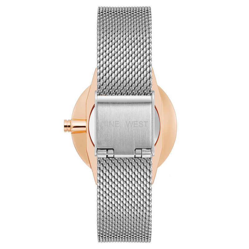 Gray stainless steel bracelet watch-null