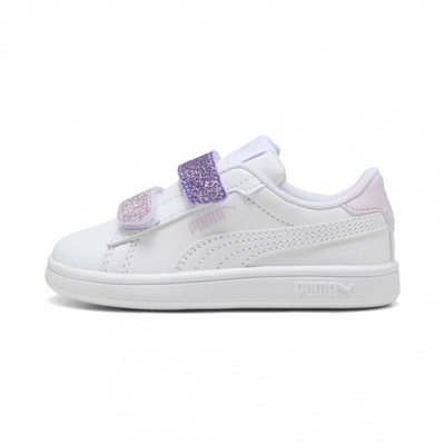 Smash 3.0 l glitter velcro v ps, White / Lilacc, medium