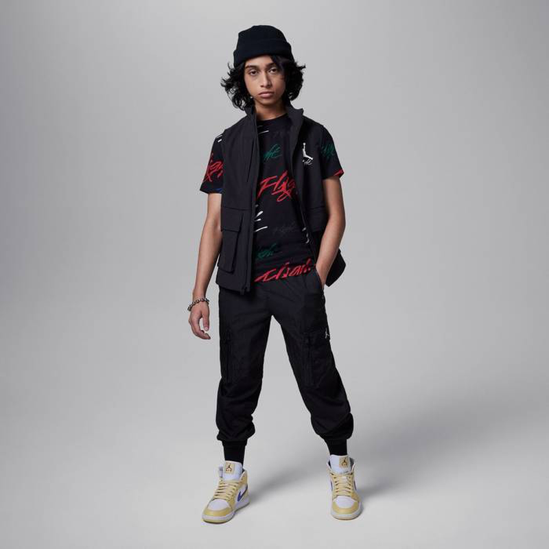 Product image: Big kids jdb jm painted flight aop short sleeves top-null
