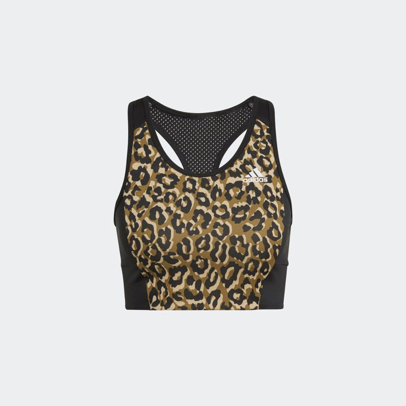 Adidas aeroready designed 2 move leopard print bra top gl3827-null