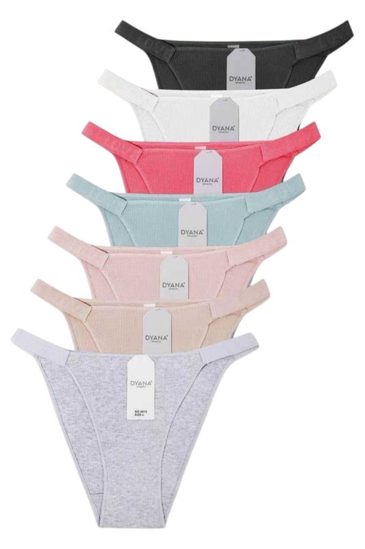 Womens cotton briefs #6813-null