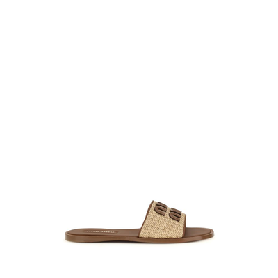 Beige nylon slippers, Beige, medium