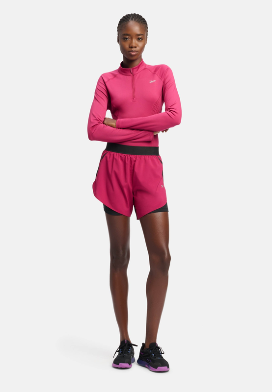 Reebok women's running 2 in 1 short-null