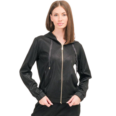 Lurex zip sweater