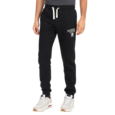 Collegiate fleece cuffed pant, Black, medium