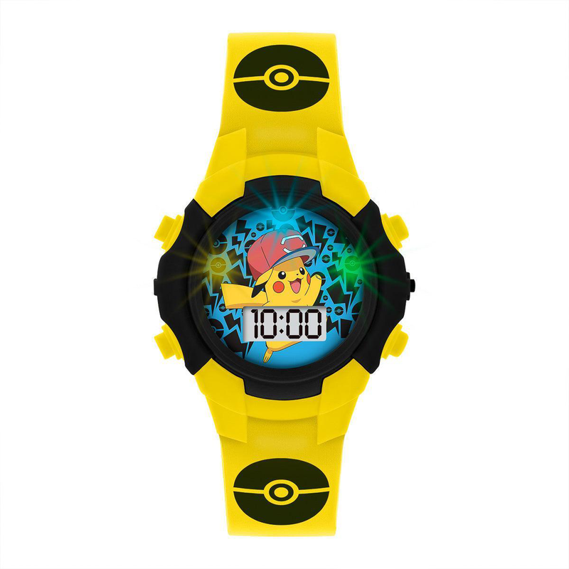 Product image: Pokémon character print and dial digital flashing watch-null