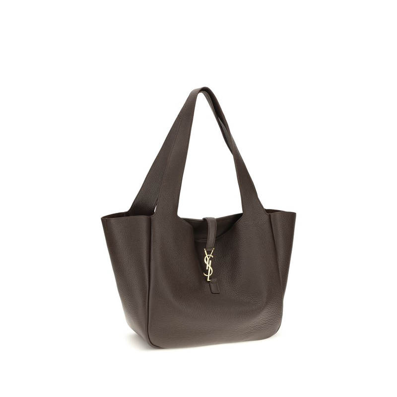 Brown calf leather bos taurus shoulder bag-null