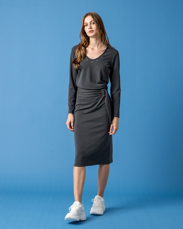 Cupro skirt pencil-null