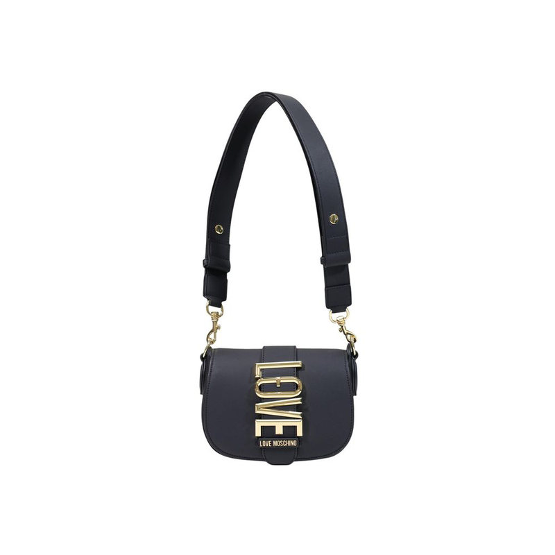 Black polyethylene handbag-null