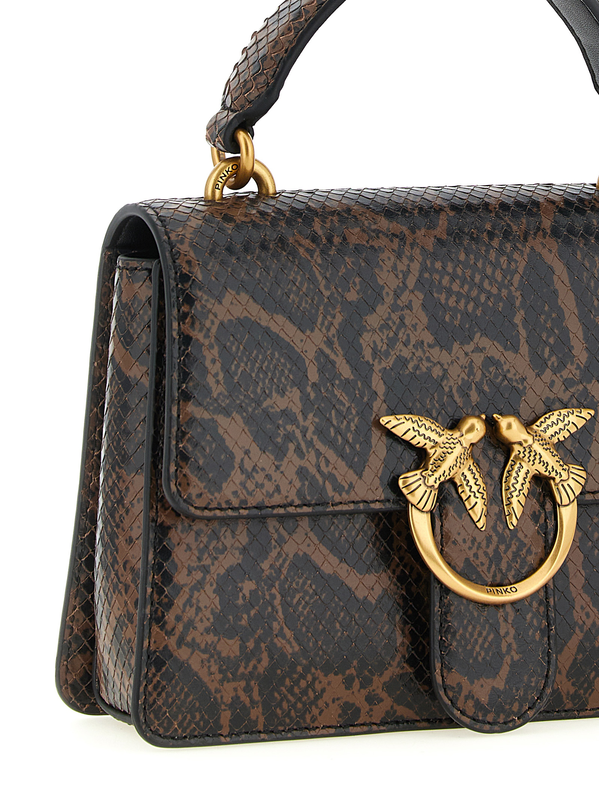Brown calfskin handbag-null