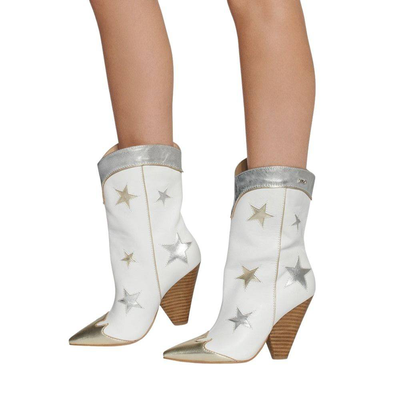 Liu Jo guenda cowboy boots, White, medium