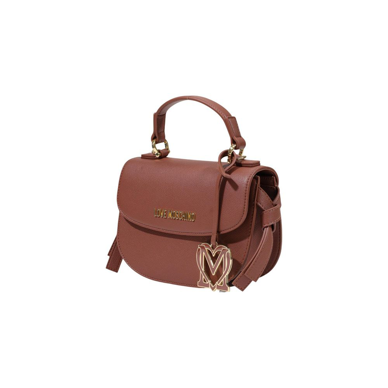 Brown polyethylene handbag-null
