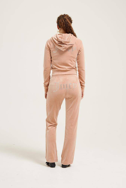 Madison diamante velour zip-through hoodie-null