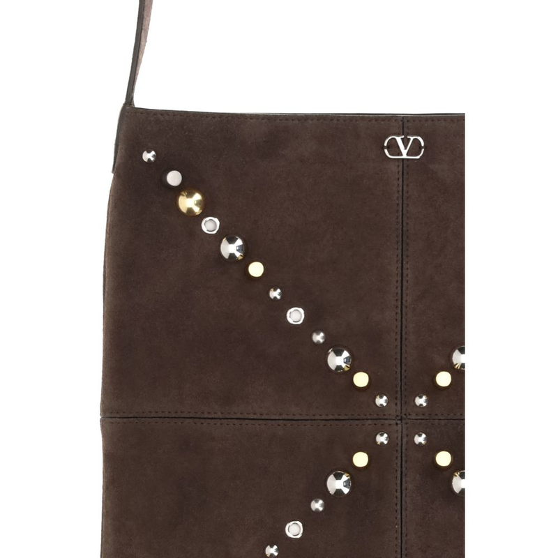 Brown calf leather bos taurus shoulder bag-null