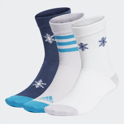 Adidas frozen crew socks 3-pairs, Tech Indigo, medium