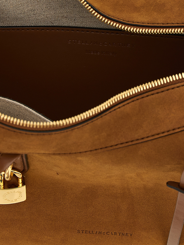 Brown polyamide shoulder bag-null