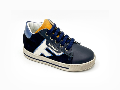 Naturino first steps leather sneakers nat24f, Navy, medium