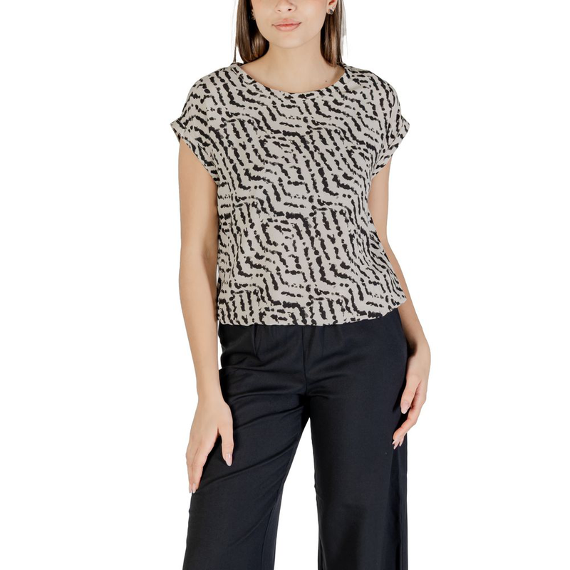 Beige viscose blouse-null