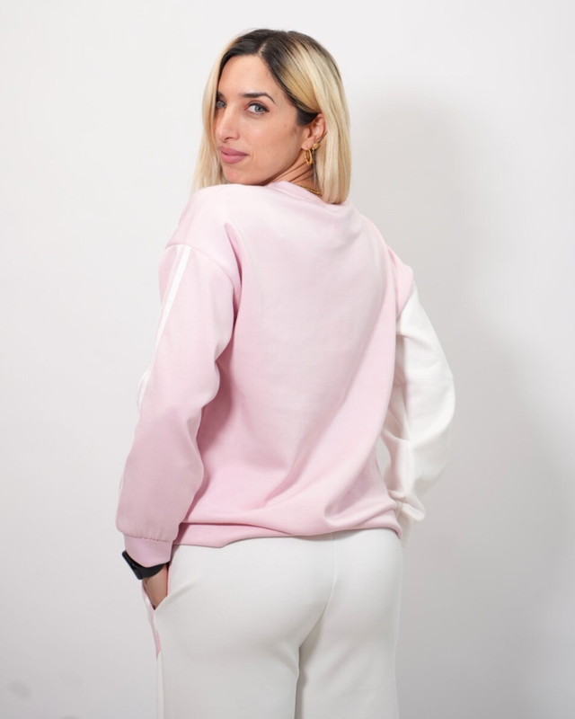 Stripe set tracksuit pants top 21657-null