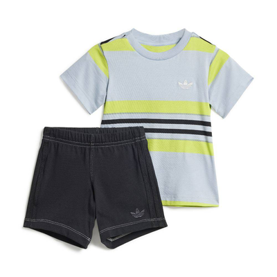 Short t-shirt set, Blue, medium
