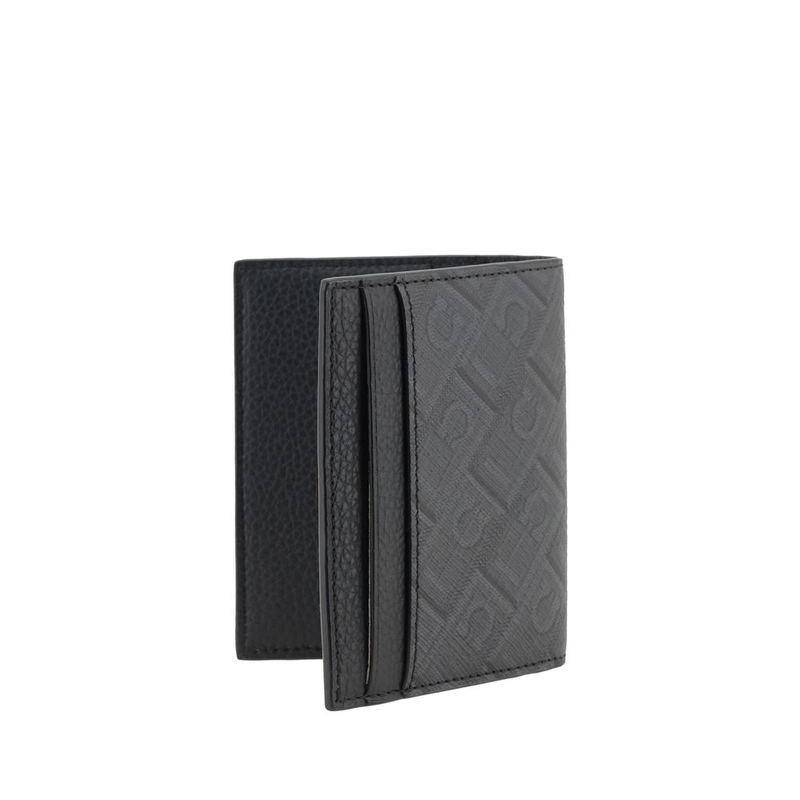 Black calf leather bos taurus wallet-null