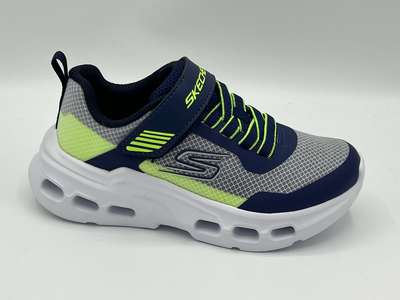 Skechers athletic sneakers with breathable mesh design sk405125l, Navy-lime, medium