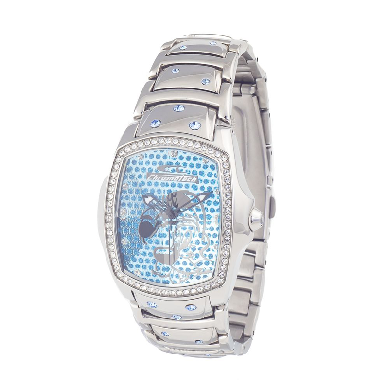 Silver stainless steel dress watch-null