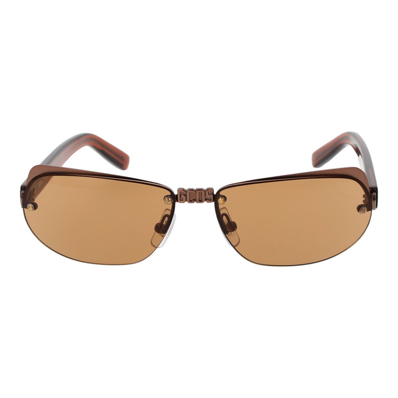 Brown metal sunglasses-null