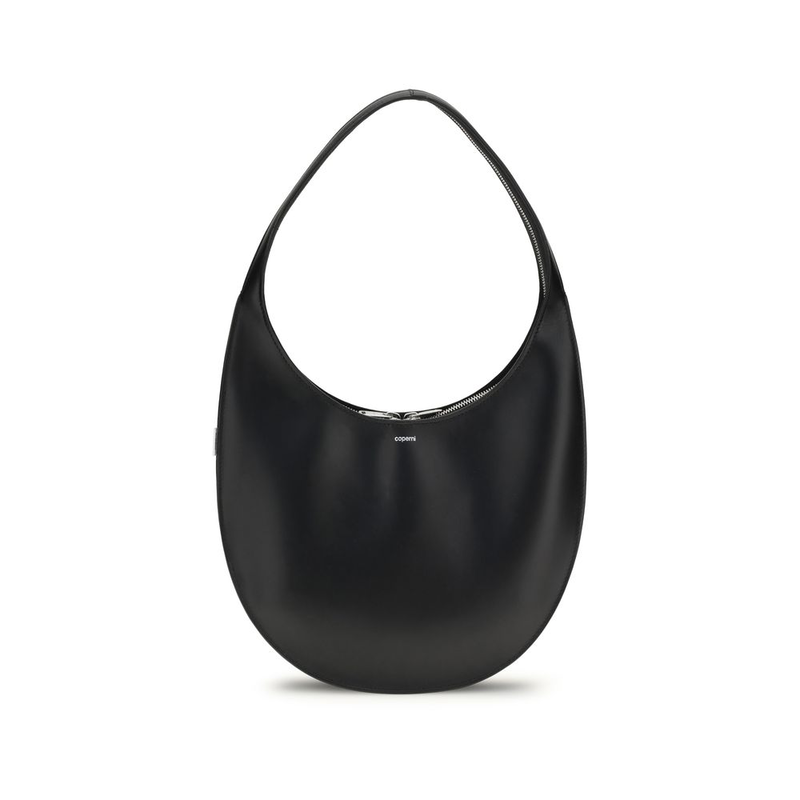 Black calf leather bos taurus shoulder bag-null