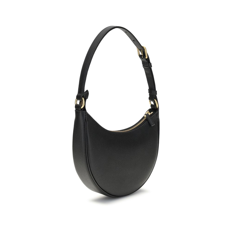 Black calf leather bos taurus shoulder bag-null