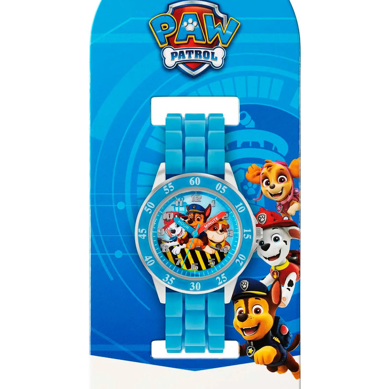 Paw patrol blue silicone strap watch, , medium-null