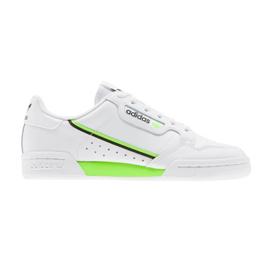 Adidas continental 80 junior, White / Solar Lime, medium