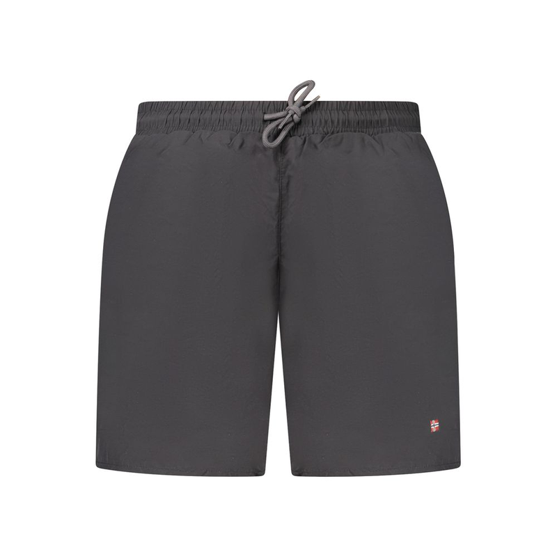 Nero poliammide men's swim boxer-null