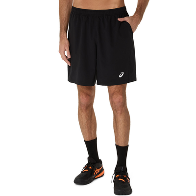 Asics men's men court 9in short, Black, medium