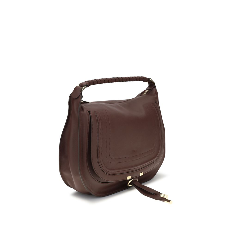 Brown calf leather bos taurus shoulder bag-null