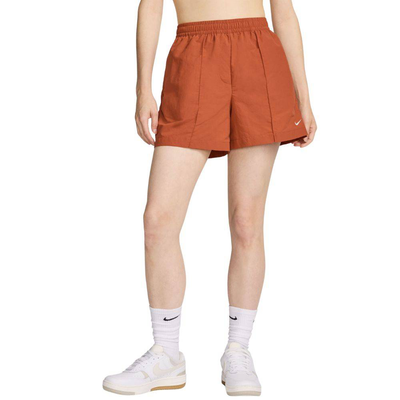 Nike sportswear everything mid-rise womens woven short, Burnt Sunrise, medium
