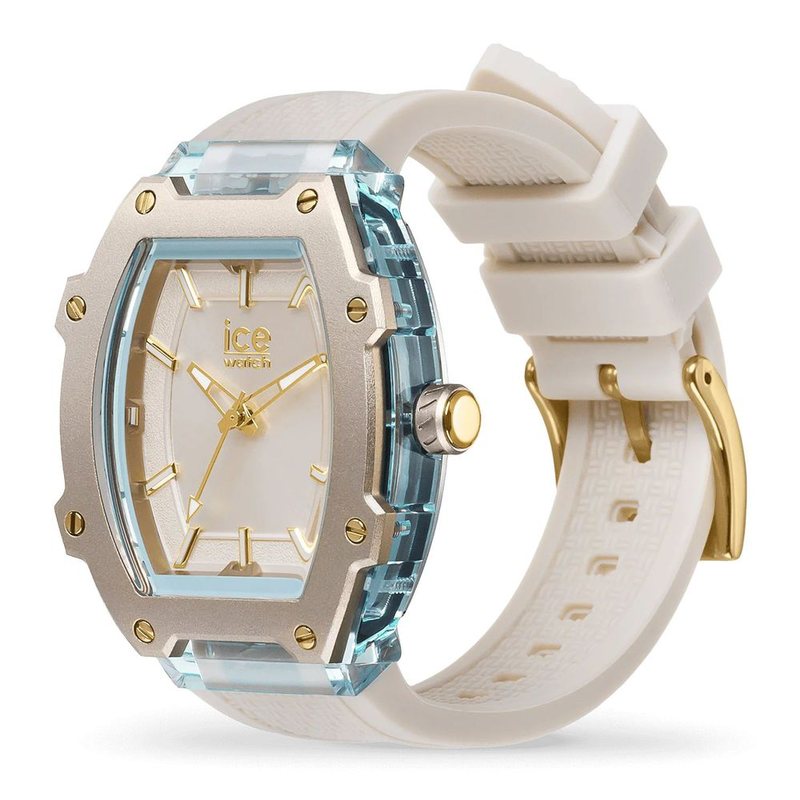 Beige synthetic dress watch-null