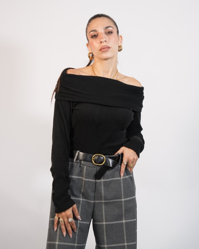 Knit offshoulder 60372-null