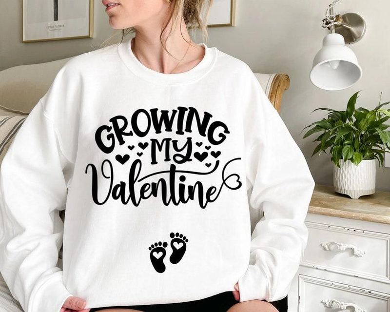 Product image: Sweatshirt growing valentine with feet-null