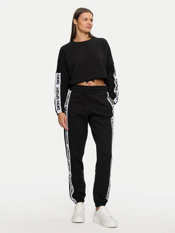 Logo tape high rise sweatpant-null